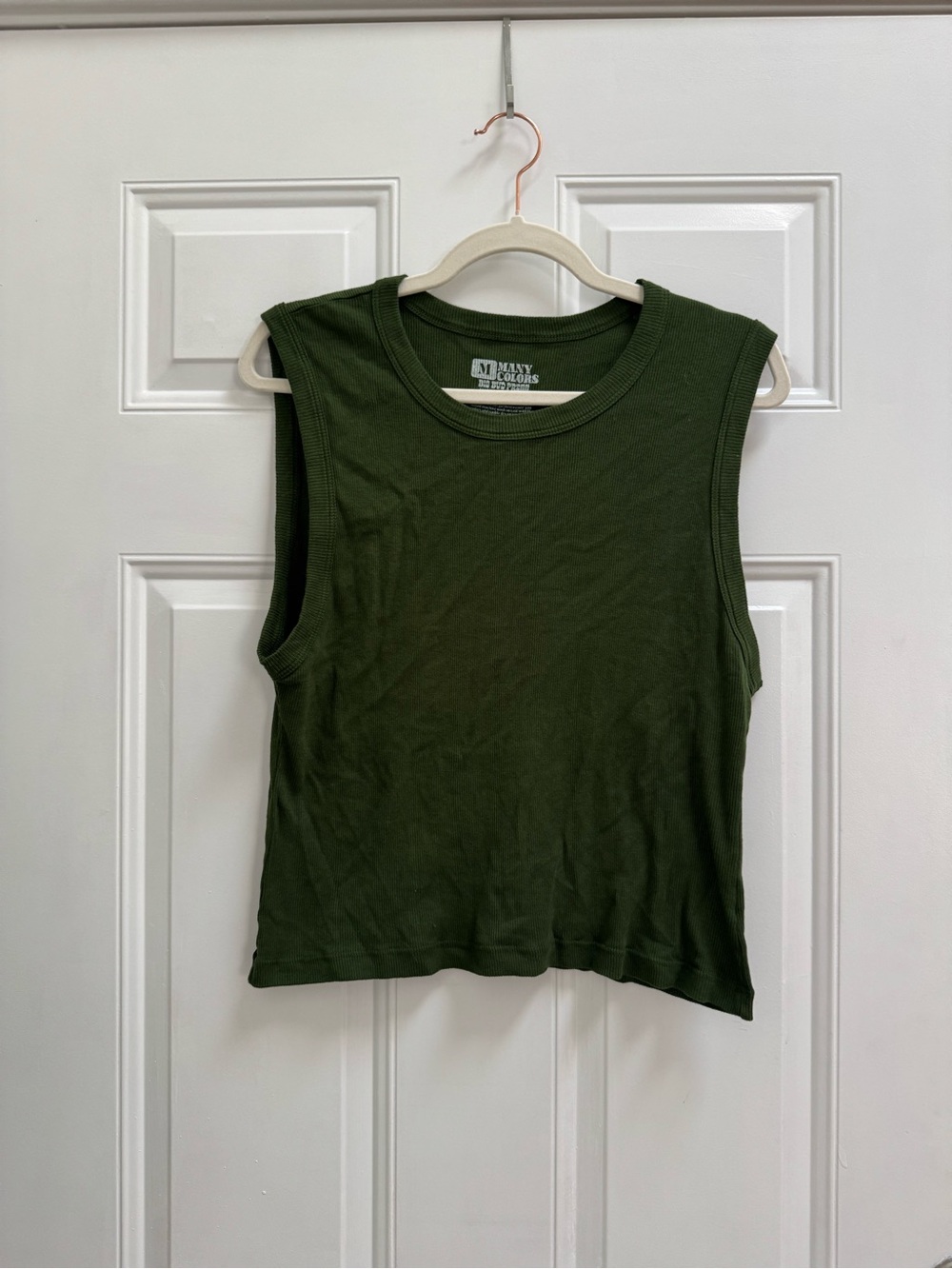 Big Bud Press Olive Green Ribbed Muscle Tee